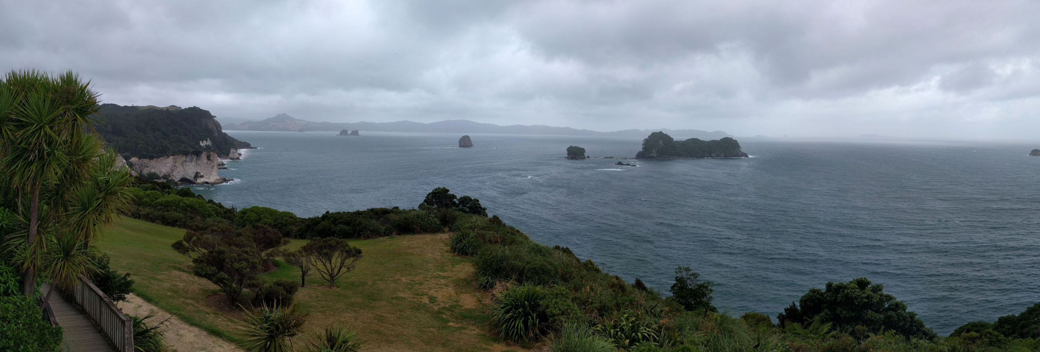 Panoráma Cathedral cove
